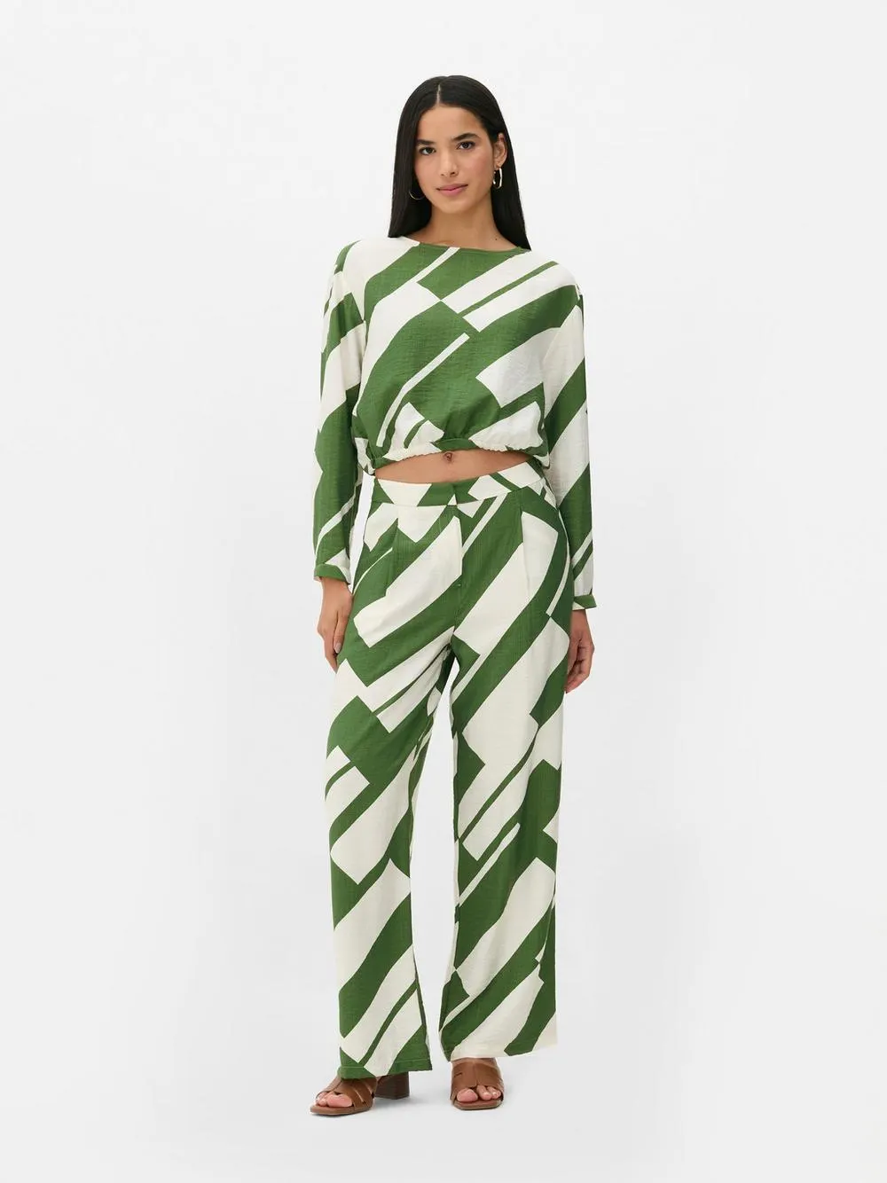 Camicetta geometrica con elastico