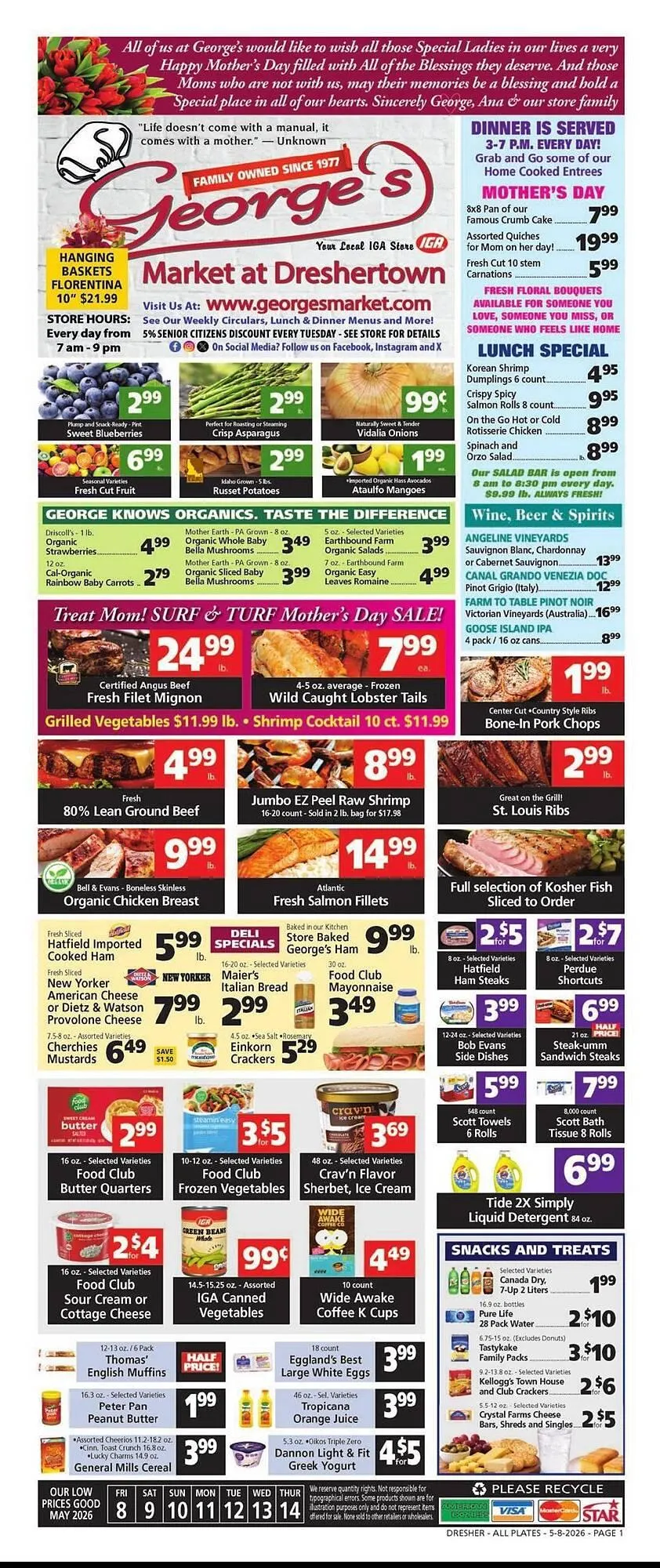 Weekly ad George's Market weekly ad from May 8 to May 14 2026 - Page 1
