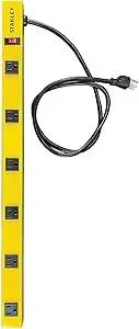 Stanley 31613 Pro6 Metal Power Bar, Black/Yellow, 1-Pack