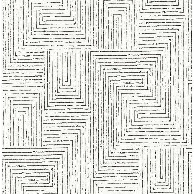 Ink Modern Peel & Stick Geometric Wallpaper