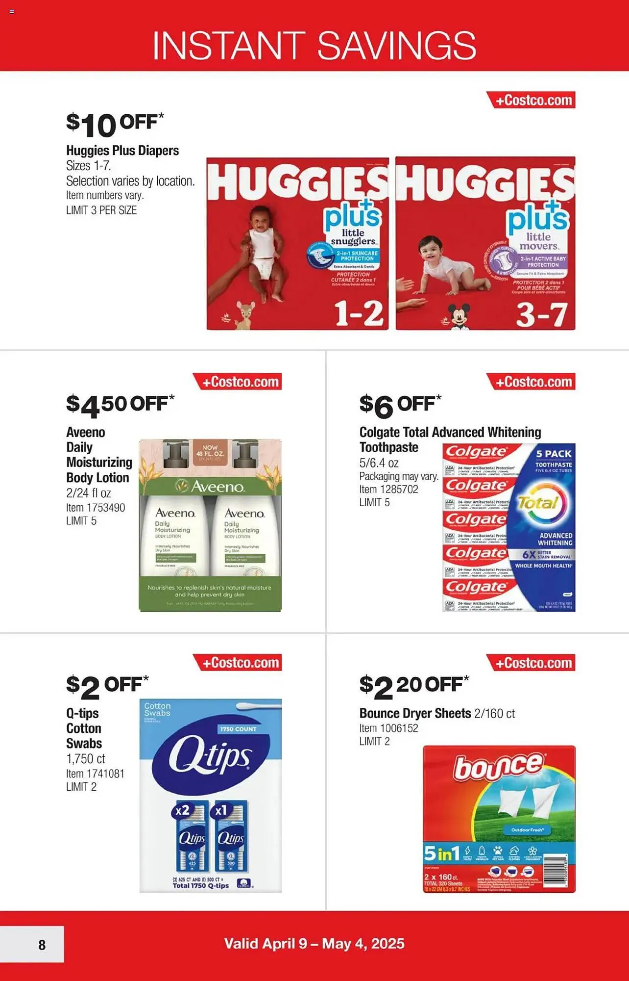 Catálogo de Costco Weekly Ad 9 de abril al 4 de mayo 2025 - Página 8