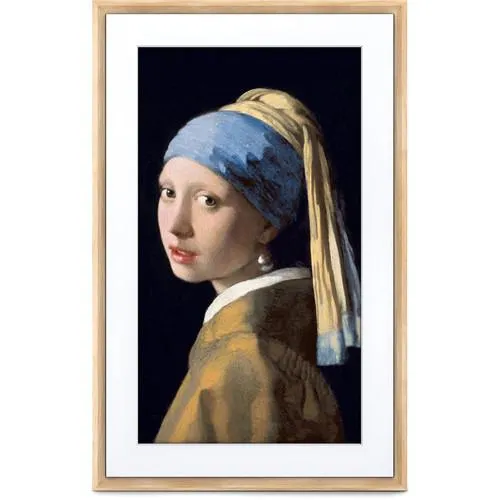 Meural 21.5" Canvas II Digital Frame for Art, Photos, and NFT Crypto (Light Wood)