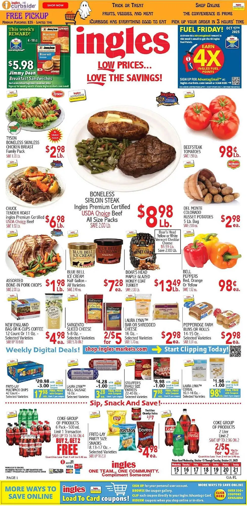 Weekly ad Ingles Markets weekly ad from October 15 to October 21 2025 - Page 1