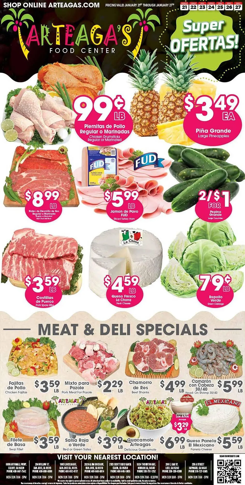 Weekly ad Arteagas Food Center weekly ad from January 21 to January 27 2026 - Page 1