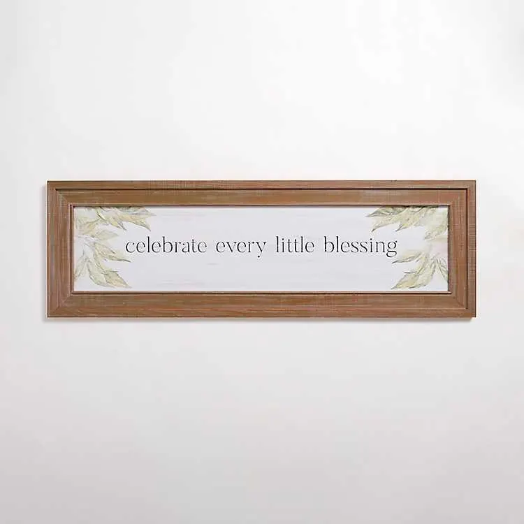 Celebrate Every Little Blessing Wall Plaque