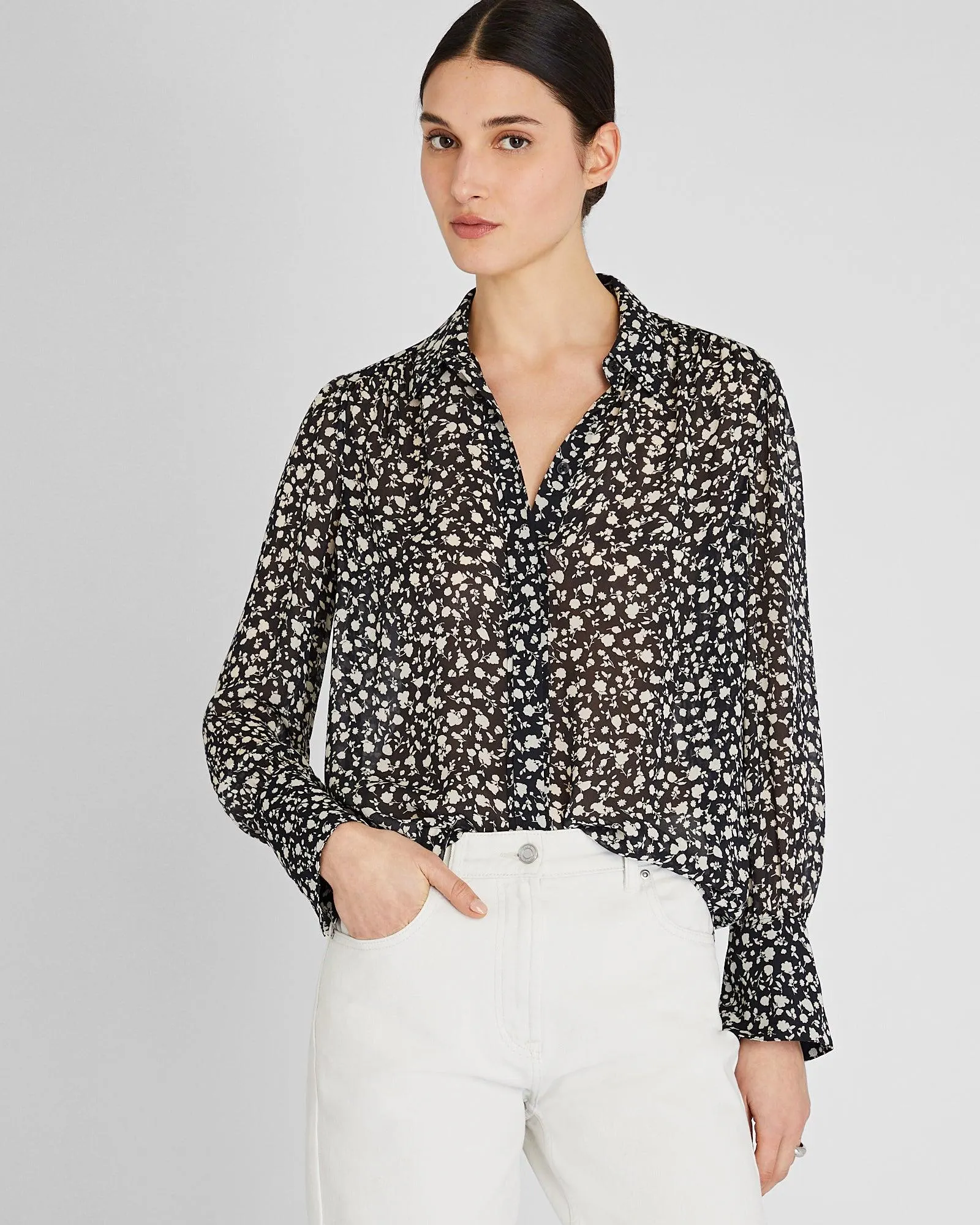 Shirred Shoulder Blouse