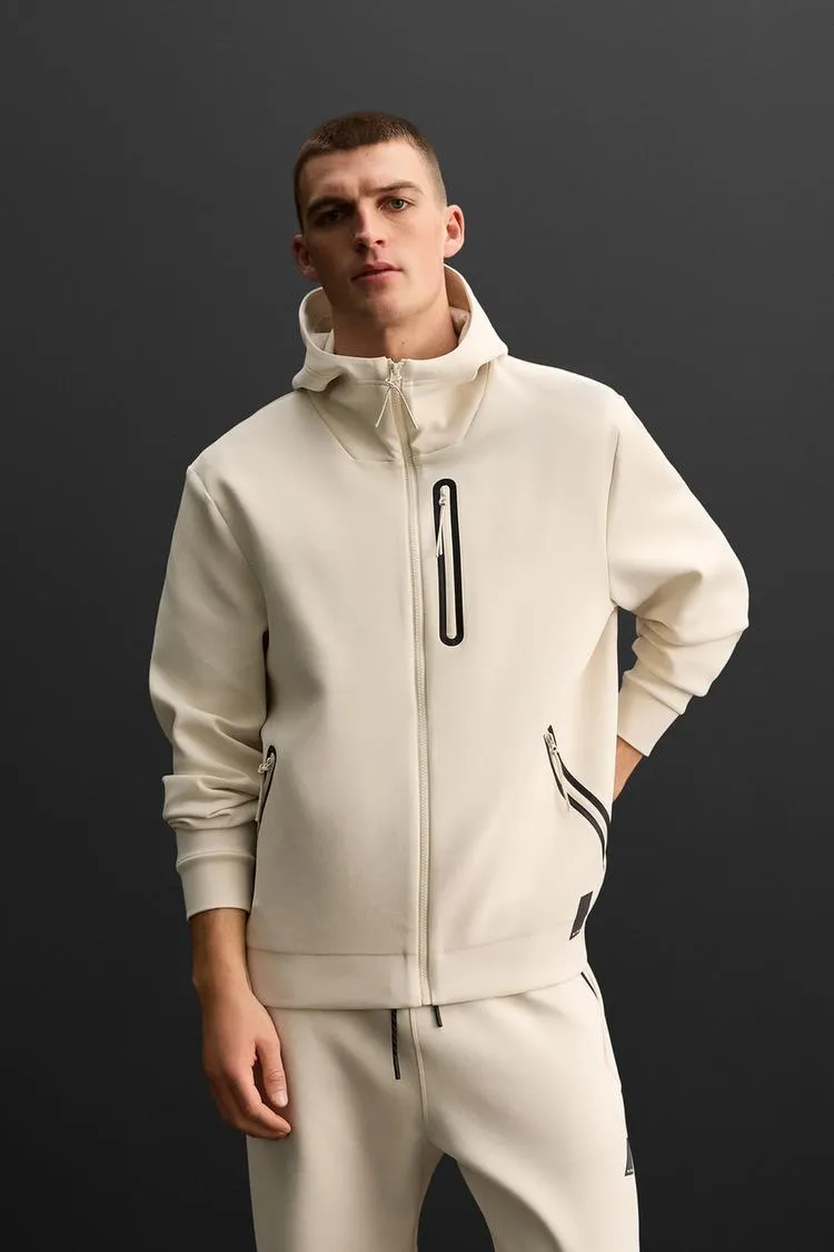 TECHNICAL ZIP SWEATSHIRT
