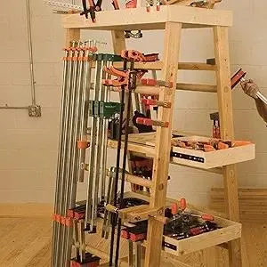 WOODCRAFT Project Paper Plan to Build Clamp Rack - Material Not Included