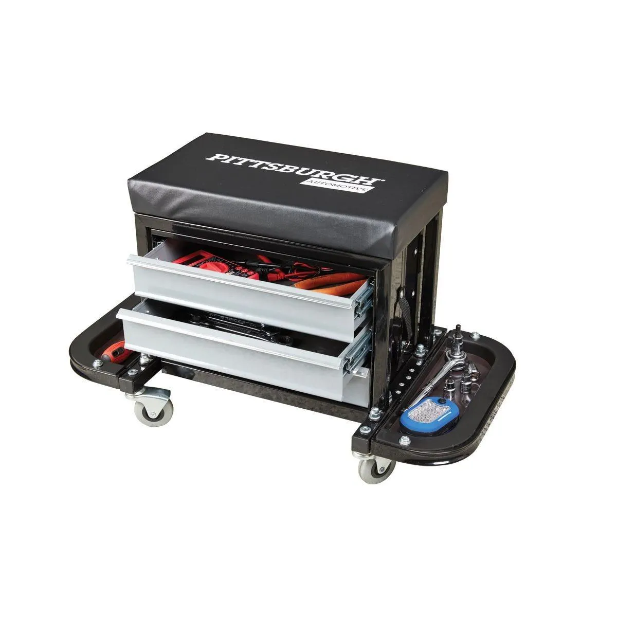 PITTSBURGH Mechanics Roller Seat with Drawers