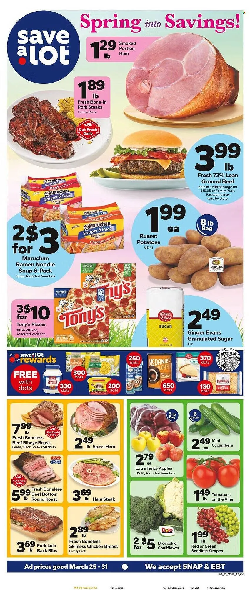 Weekly ad Save a Lot weekly ad from March 25 to March 31 2026 - Page 1