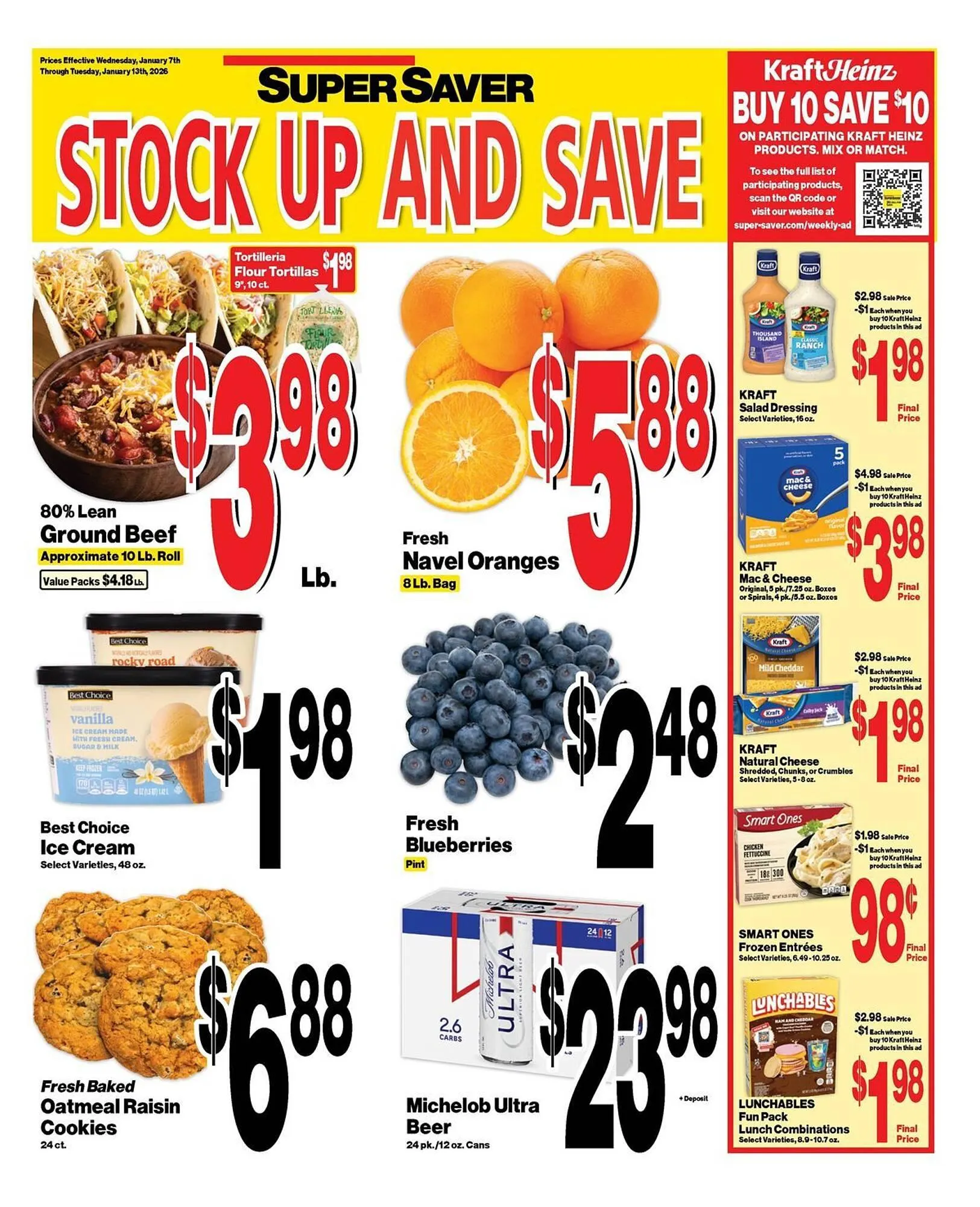 Weekly ad Super Saver weekly ad from January 7 to January 13 2026 - Page 1
