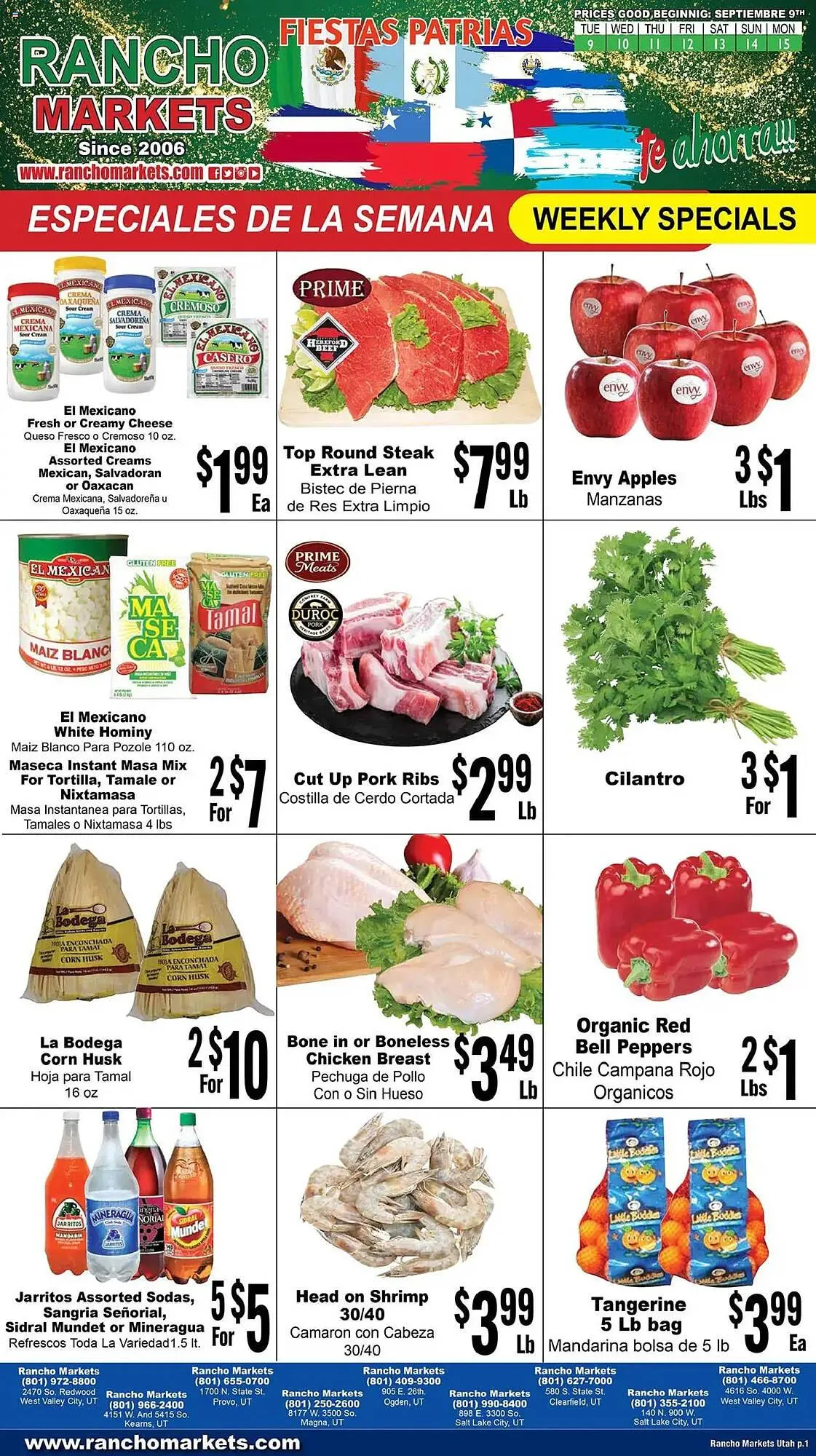 Weekly ad Rancho Markets weekly ad from September 9 to September 16 2025 - Page 1