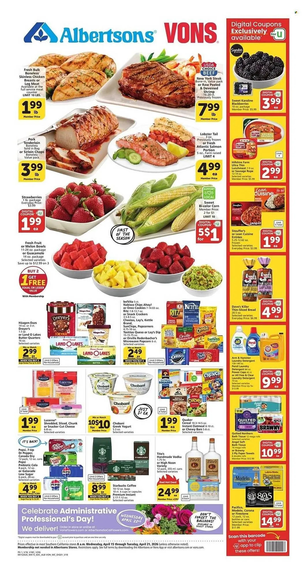 Weekly ad Albertsons weekly ad from April 15 to April 21 2026 - Page 1