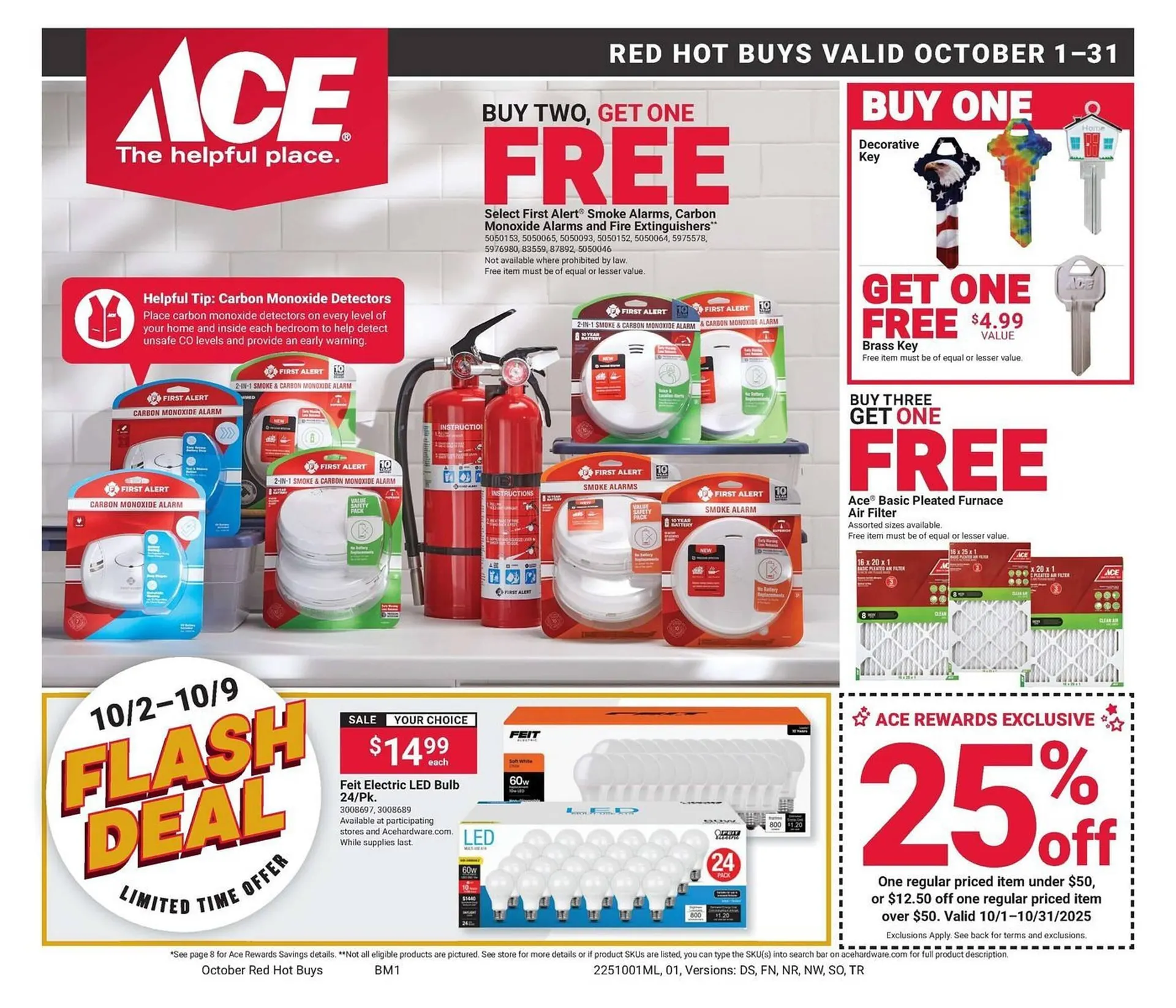 Weekly ad Ace Hardware flyer from October 1 to October 31 2025 - Page 1