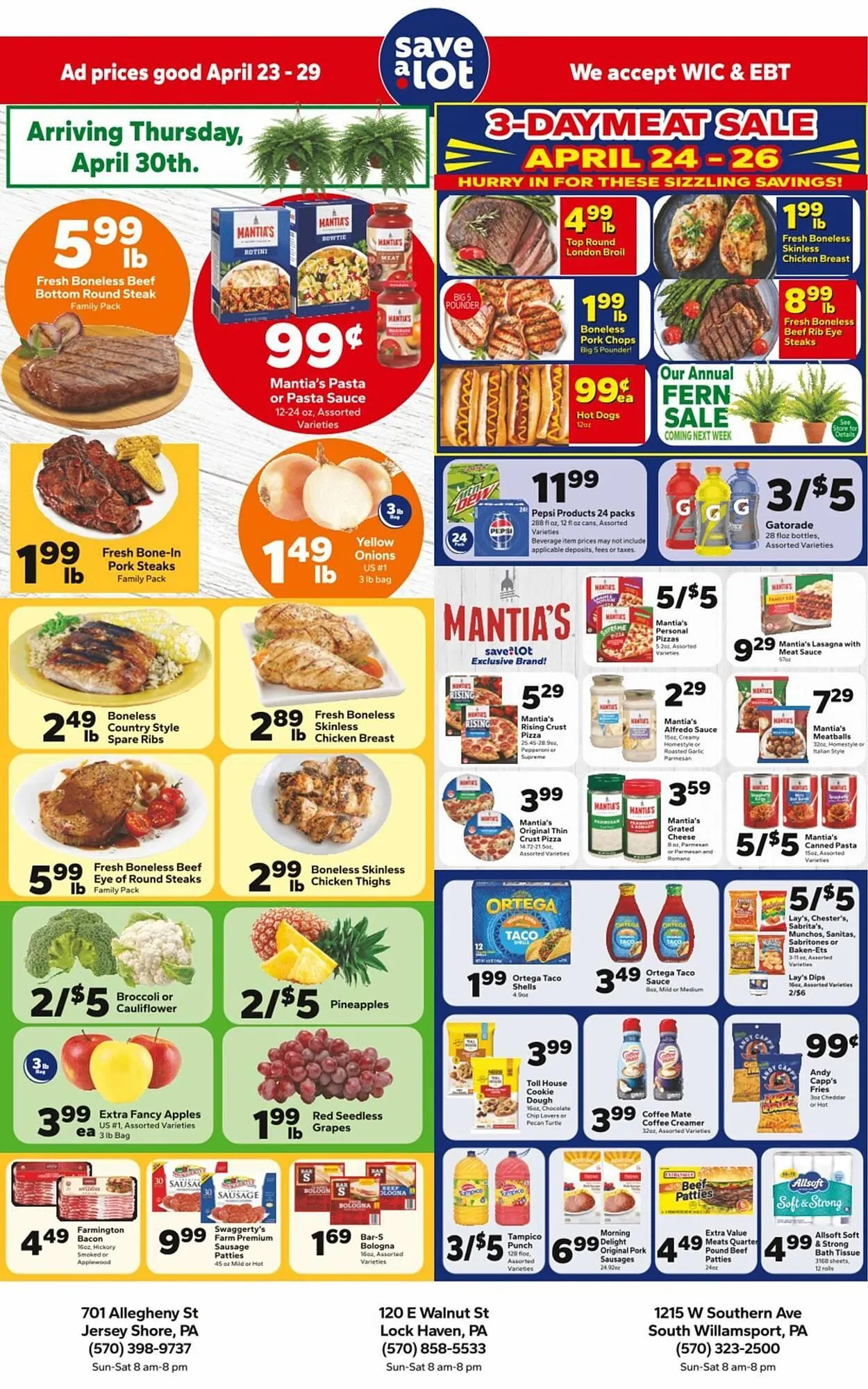 Weekly ad Save a Lot weekly ad from April 23 to April 29 2026 - Page 1