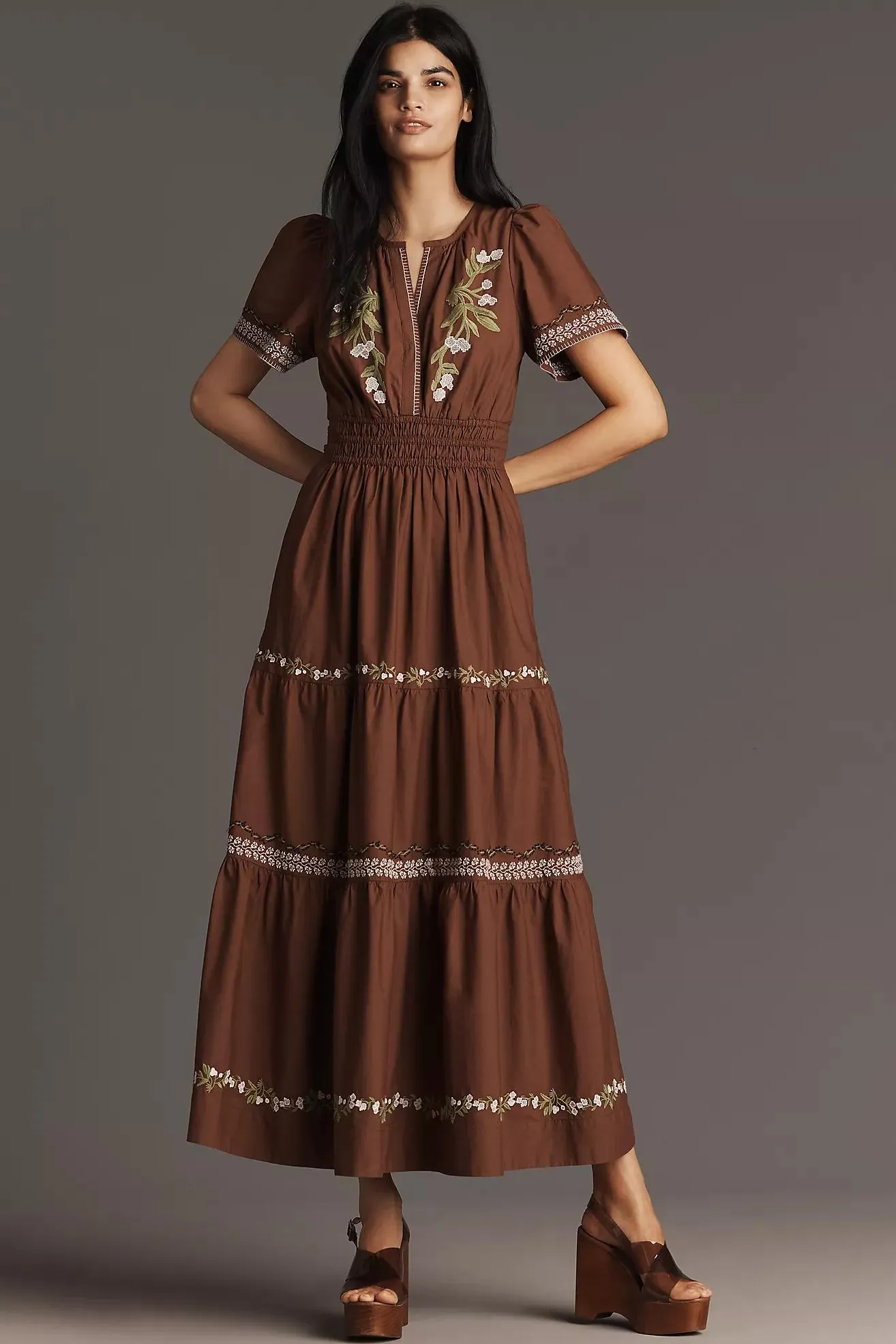 The Somerset Embroidered Maxi Dress