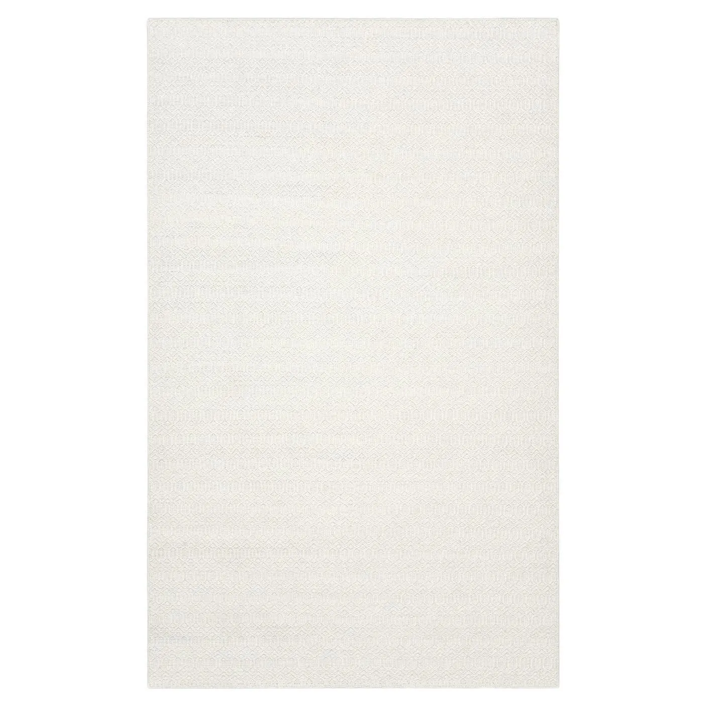 Solo Rugs Flatweave Geometric Hand Woven Ivory Area Rug