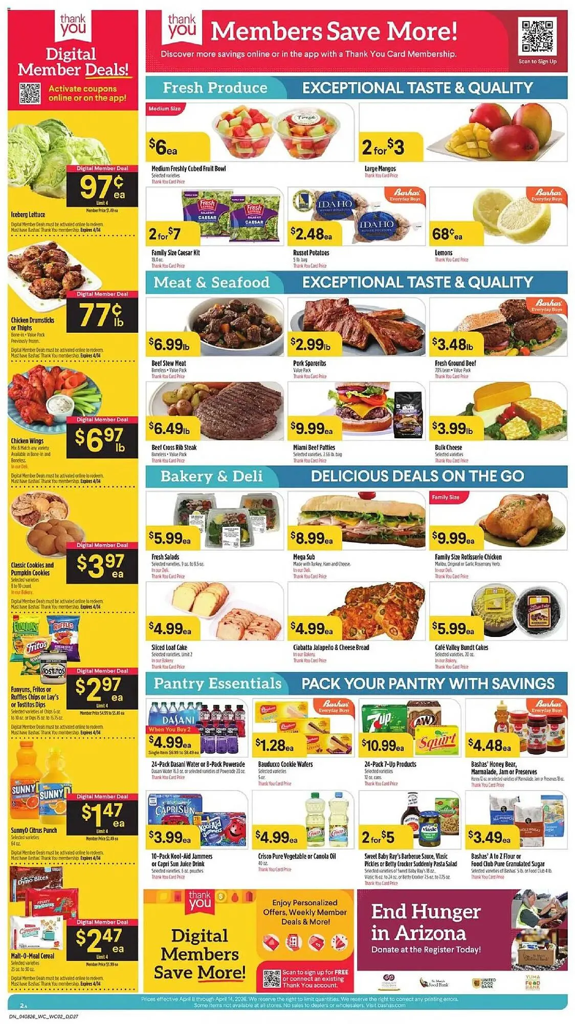 Weekly promotion Bashas' weekly ad spanning from April 8 to April 15 2026 - Page 2 for Catalogue 365