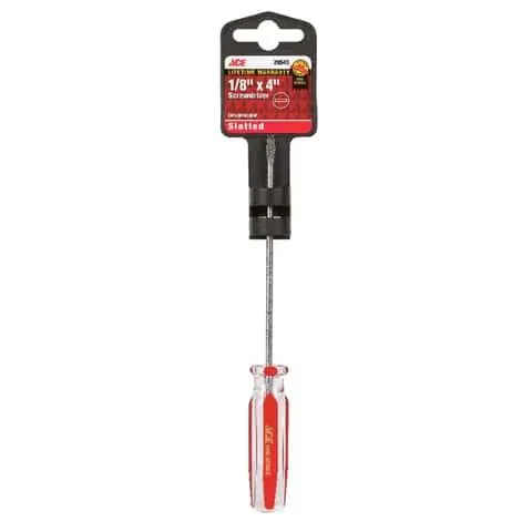 Ace 1/8 in. X 4 in. L Slotted Screwdriver 1 pc