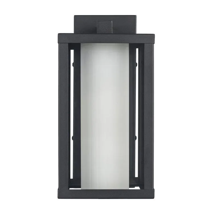 Angola Single Light Outdoor Steel Wall Light