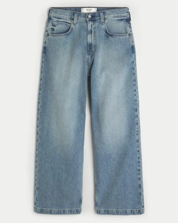 Medium Wash Super Baggy Jeans