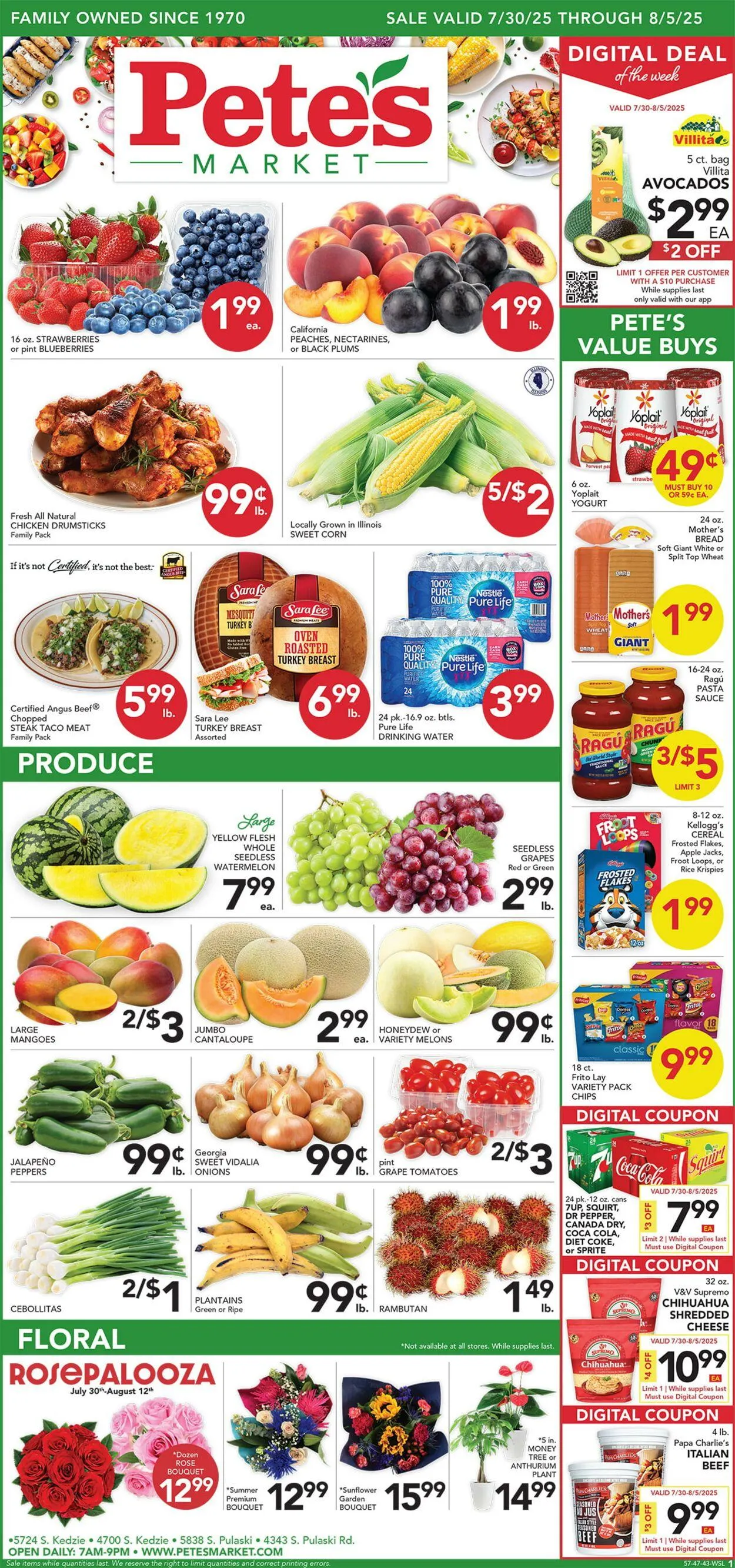 Weekly ad Pete's Fresh Market Current weekly ad from July 30 to August 5 2025 - Page 1