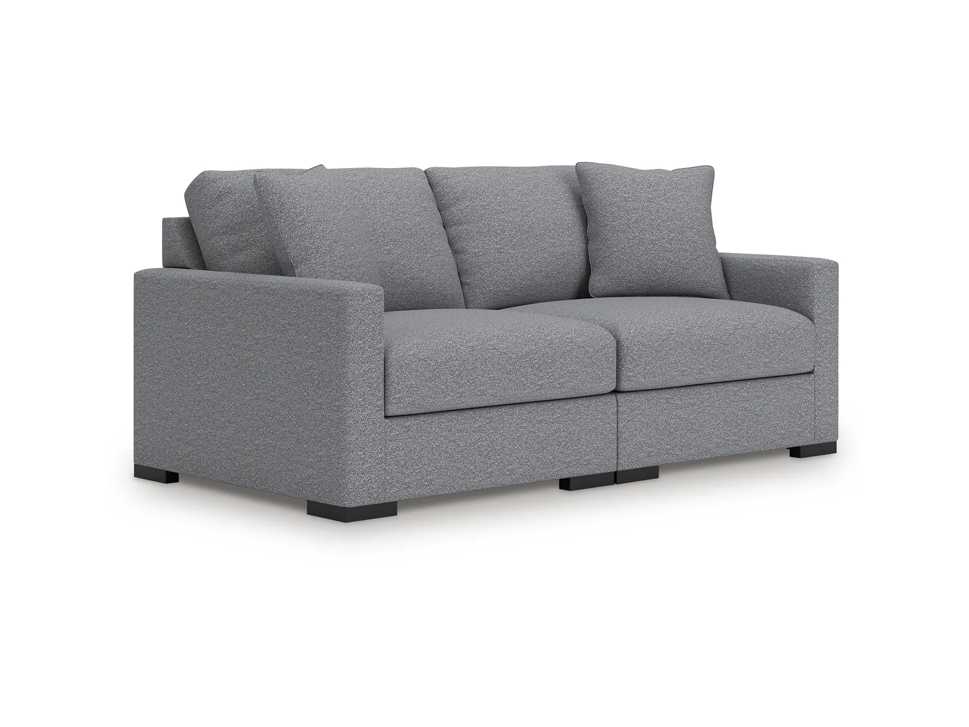 Omaha by Ashley 2-Piece Modular Next-Gen Nuvella™ Performance Fabric Loveseat