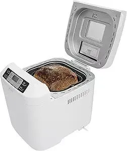 Rosewill Bread Maker Machine with Automatic Fruit and Nut Dispenser, Gluten-Free, 2 Lbs Capacity, Programmable, 12 Settings - RHBM-15001