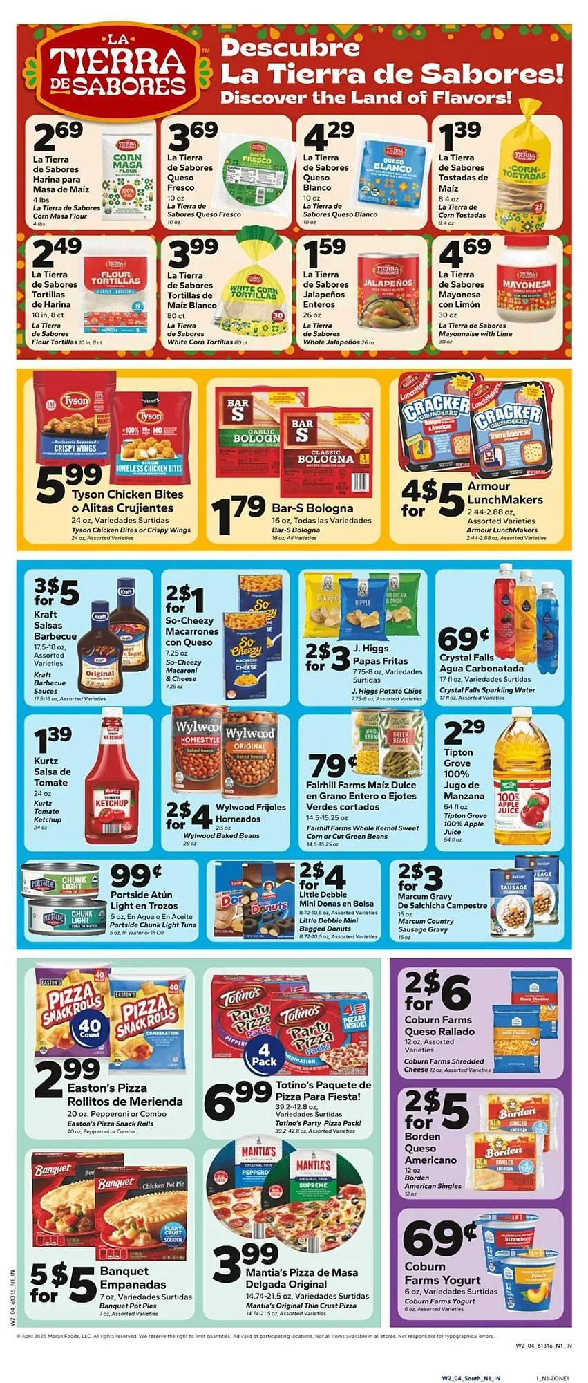 Weekly promotion Save a Lot weekly ad spanning from April 8 to April 21 2026 - Page 2 for Catalogue 365