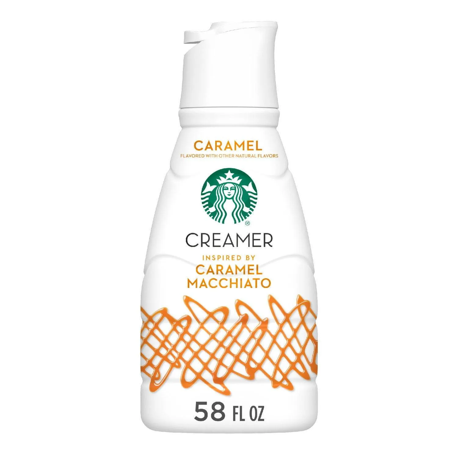 Starbucks Dairy Refrigerated Coffee Creamer, Caramel Macchiato, 58 fl. oz.