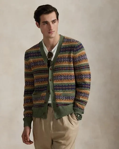 Fair Isle Cotton-Blend Cardigan