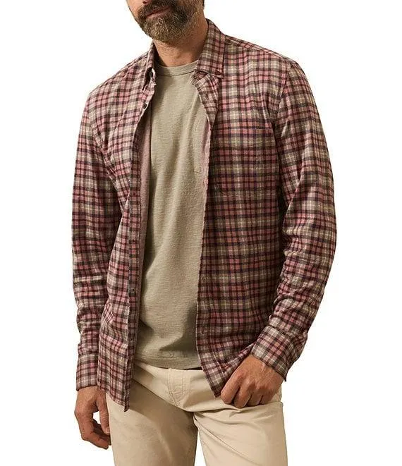 Coastline Knit Long Sleeve Woven Shirt