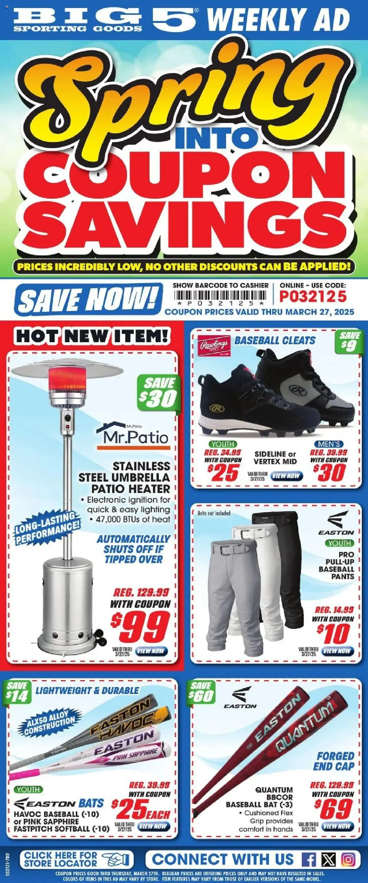 Weekly ad Big 5 Sporting Goods Weekly Ad from March 21 to March 28 2025 - Page 1