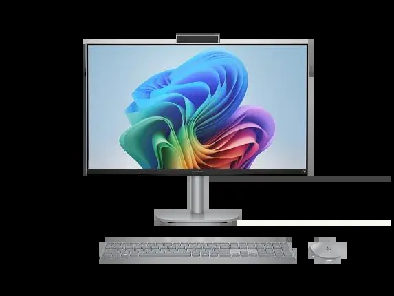 HP OmniStudio X All-in-One Desktop Next Gen AI 27-cs1065t PC, Windows 11 Home, 27", Intel® Core™ Ultra 7, 16GB RAM, 1TB SSD, FHD, Meteor silver