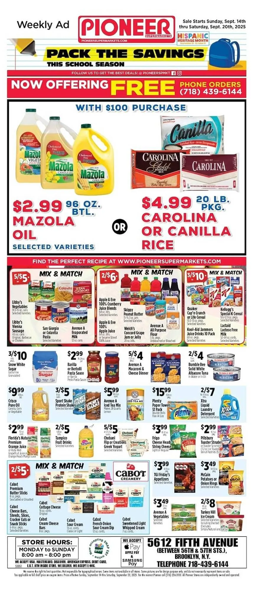 Weekly ad Pioneer Supermarkets weekly ad from September 14 to September 20 2025 - Page 1