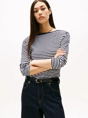 Ribbed Boatneck Top