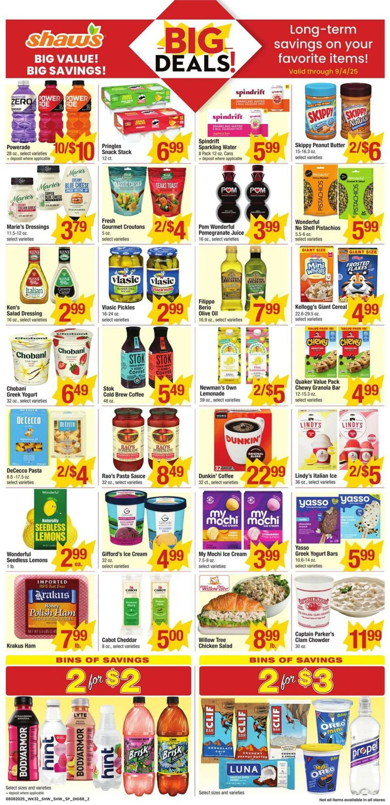 Weekly ad Shaws from August 8 to August 14 2025 - Page 1