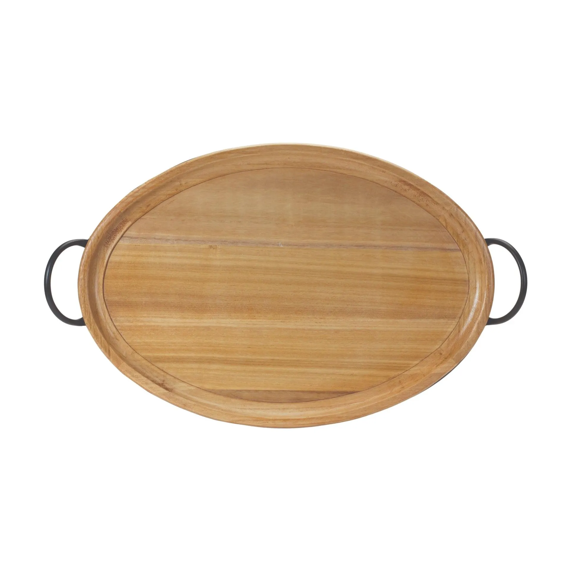 Natural Wood Tray with Handles 27.5"