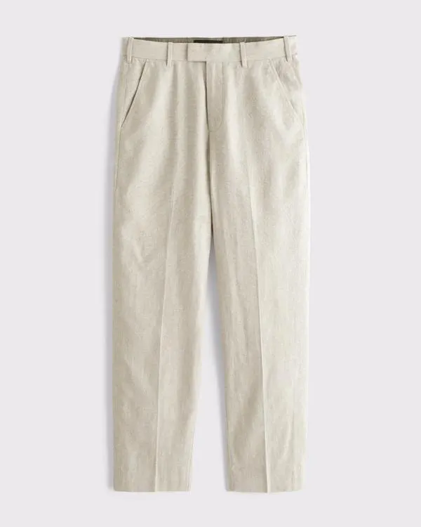 The A&F Collins Linen-Blend Suit Pant
