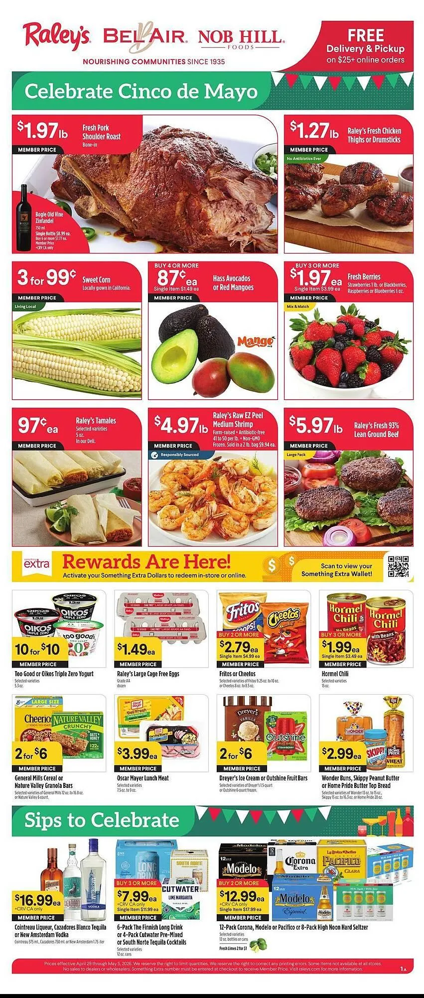 Weekly promotion Nob Hill weekly ad spanning from April 29 to May 5 2026 - Page 1 for Catalogue 365