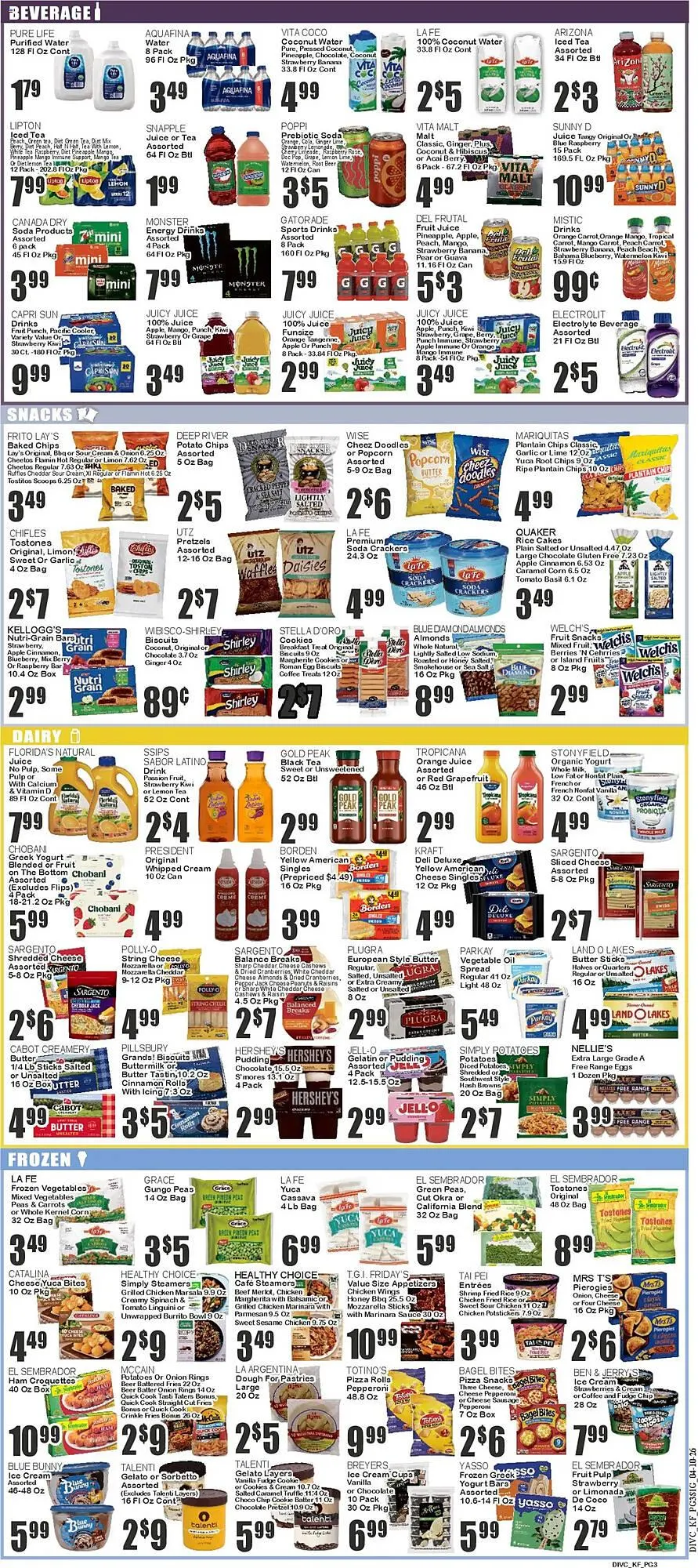 Weekly promotion Key Food circular spanning from October 10 to October 16 2026 - Page 3 for Catalogue 365