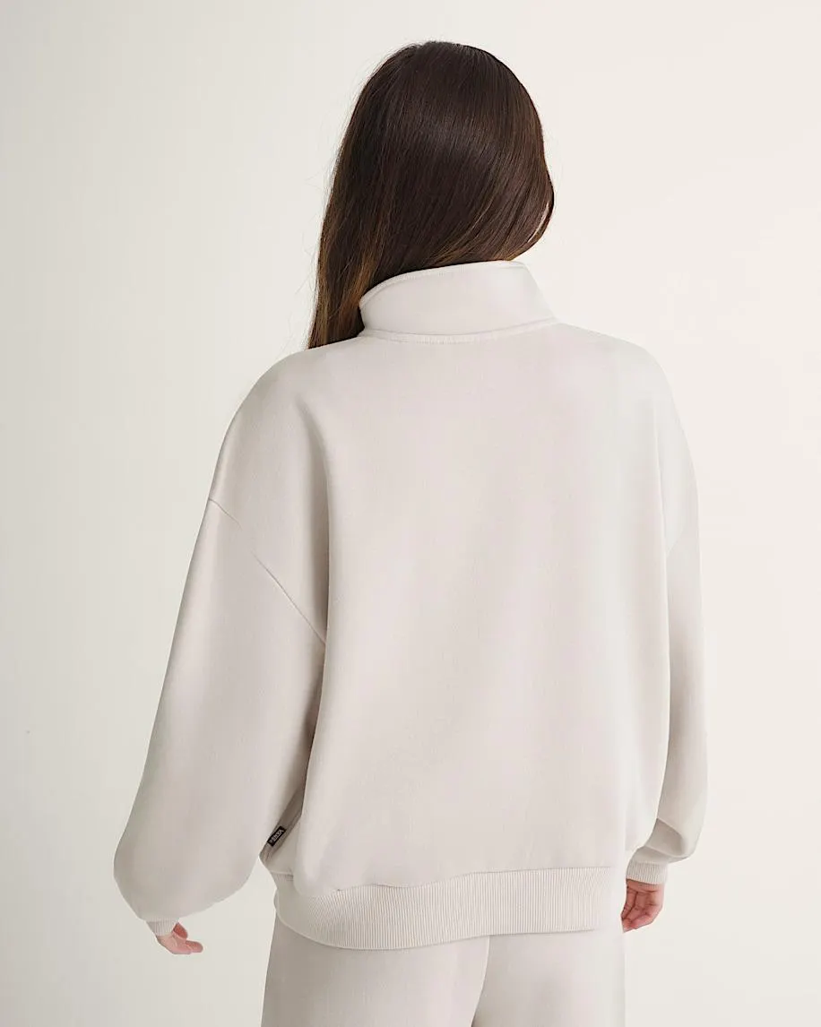 Script Logo Mock Neck Sweatshirt