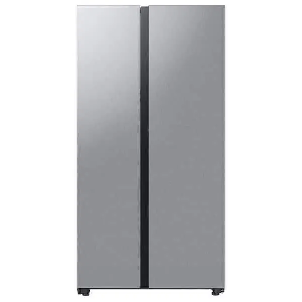 Bespoke 36 in. 28 cu. ft. Standard Depth Side by Side Refrigerator in Stainless Steel with Beverage Center