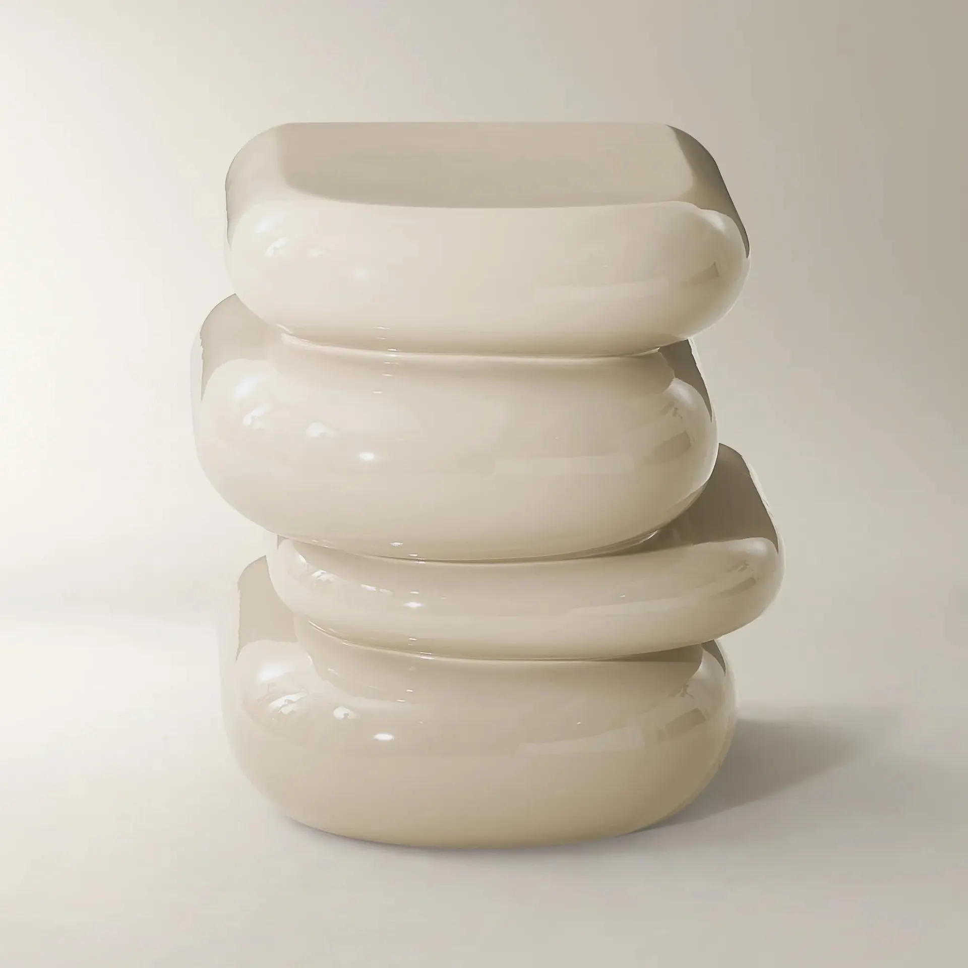 Forma Stacked Accent Table (19.9") - Turtle Dove