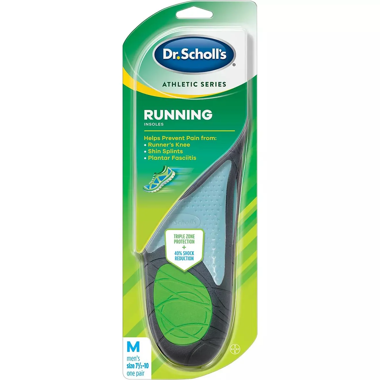 Dr. Scholl's Men's Athletic Series Running Insoles