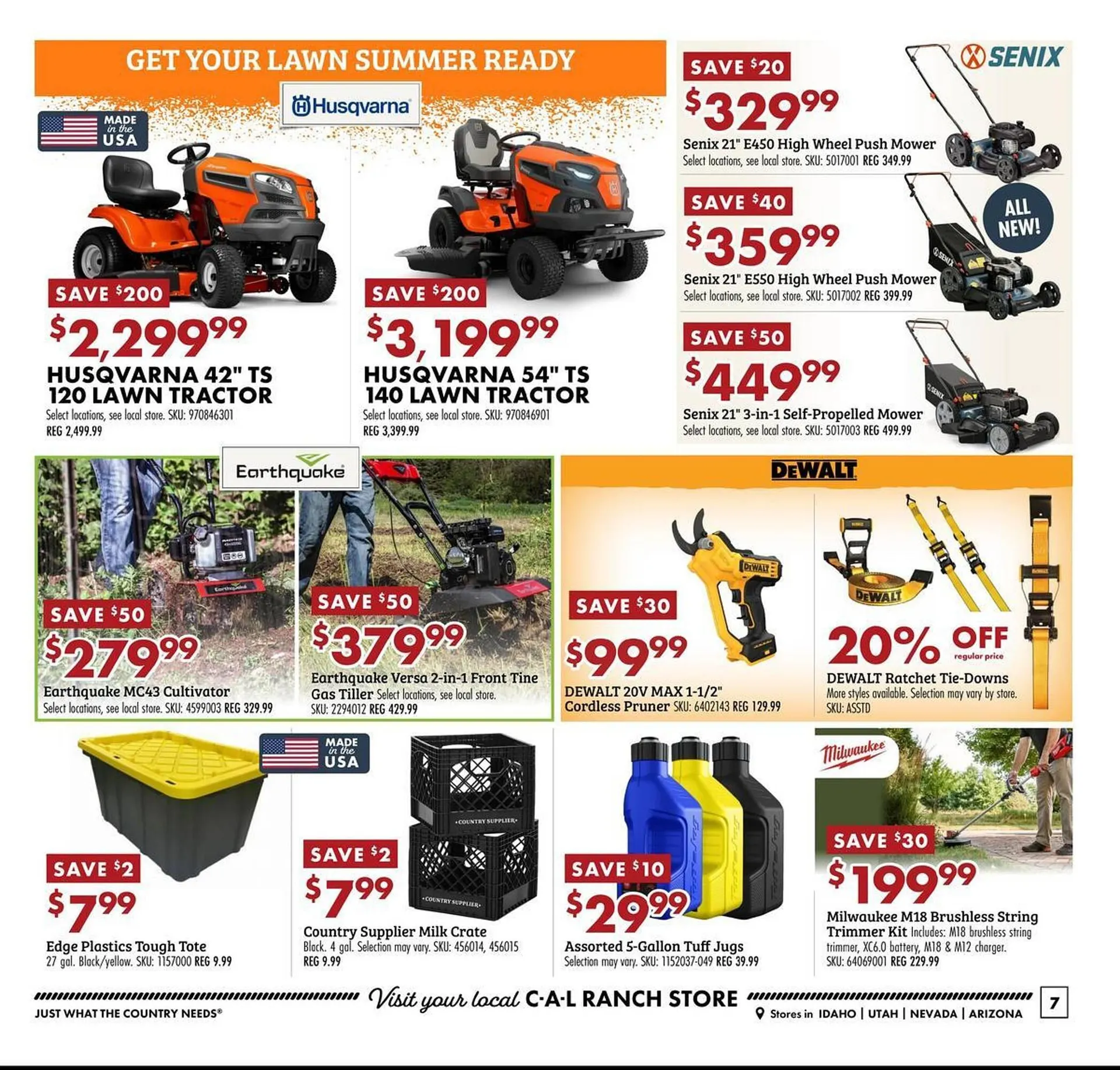 Weekly promotion C A L Ranch Stores weekly ad spanning from April 29 to May 5 2026 - Page 7 for Catalogue 365