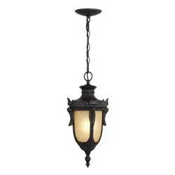 Patriot Lighting® Concord 18-1/4" Gold Stone Outdoor Pendant Light