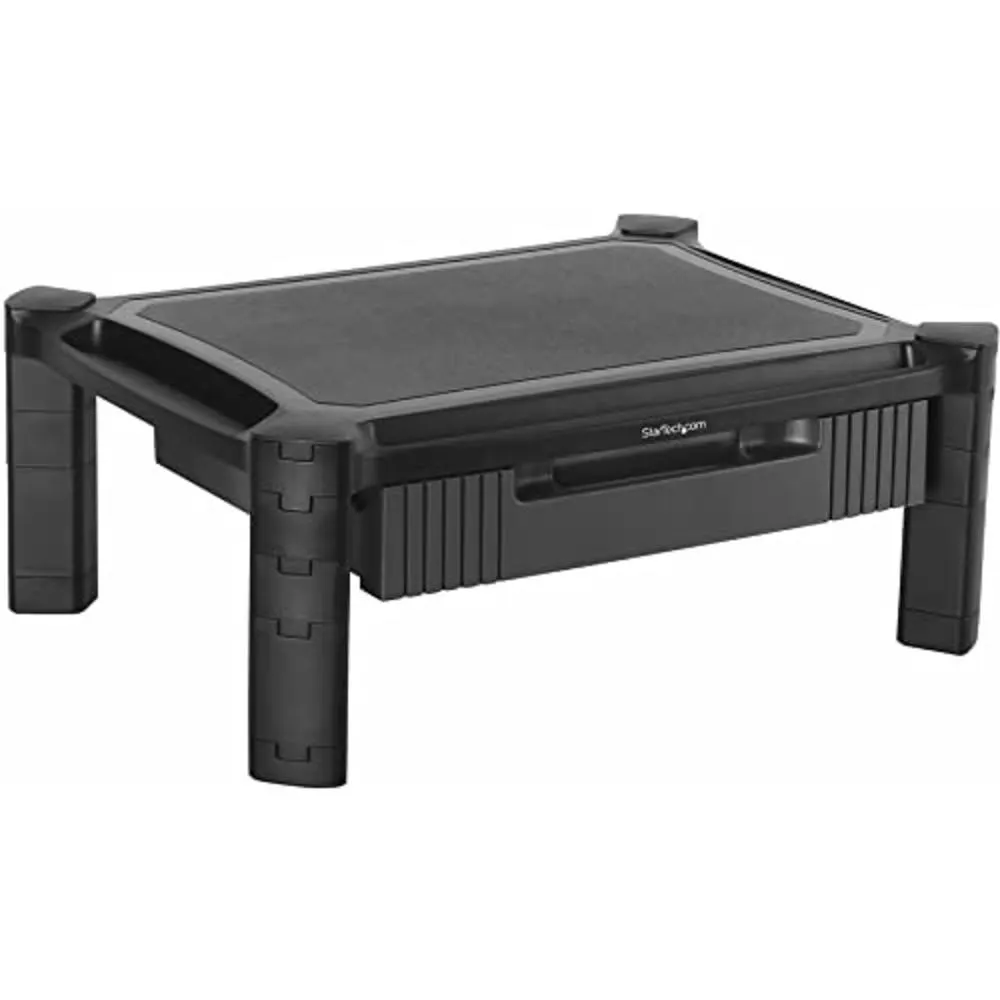 StarTech.com Adjustable Monitor Riser - Drawer - Monitors up to 32- Adjustable Height - Monitor Stand - Computer Monitor Riser (