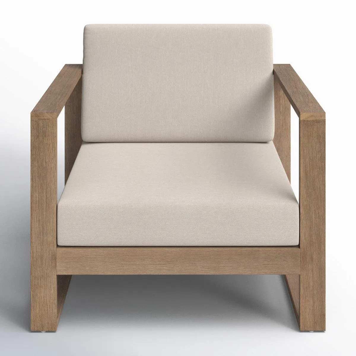 Gavina Eucalyptus Outdoor Lounge Chair , Sunbrella® Cushions Included