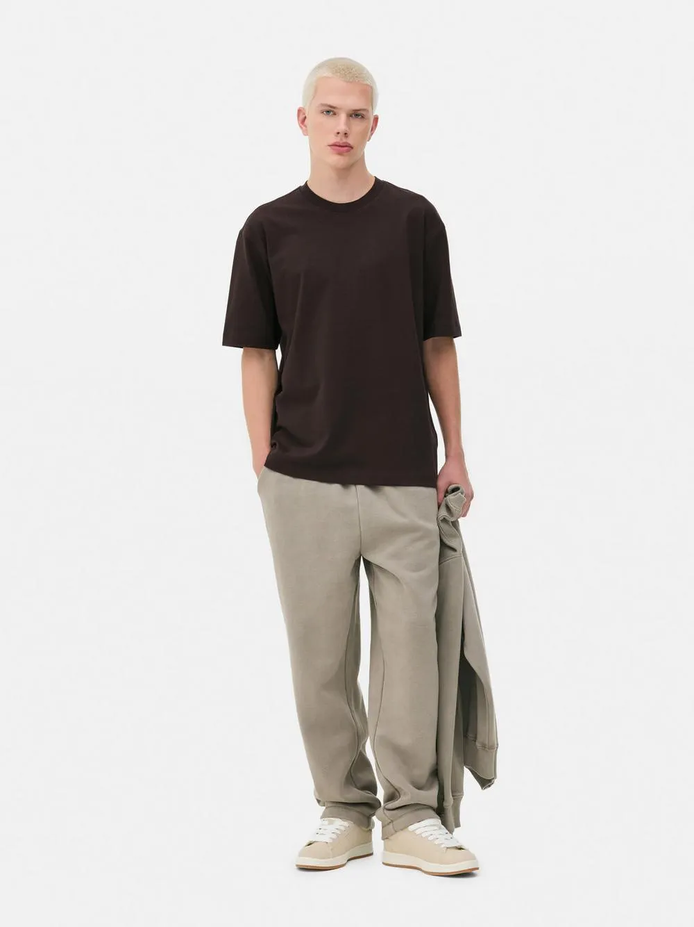 Short Sleeve Block Color T-Shirt